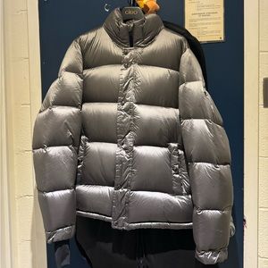 Silver puffer jacket for winter. -25 approved